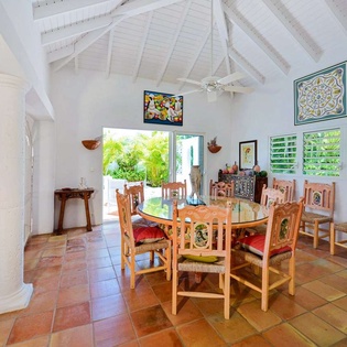Dining Room at SXM SER, Beach Side/Baie Rouge, St. Martin