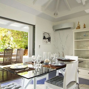 Dining Room at WV EZE, Lorient Beach, St. Barthelemy