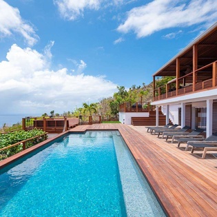 Villa Pool at WV JAB, Petite Saline, St. Barthelemy