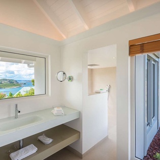 Bathroom at WV LLA, St. Jean, St. Barthelemy