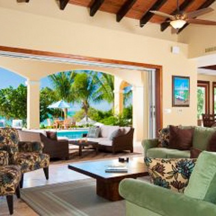 Living Room at IE MIR, Sapodilla Bay, Turks & Caicos