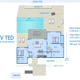 Floorplan of WV TED, Vitet, St. Barthelemy