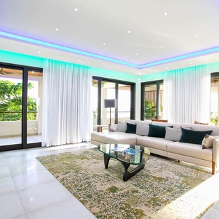 Living Room at PIE BLV, Pelican Key, St. Martin