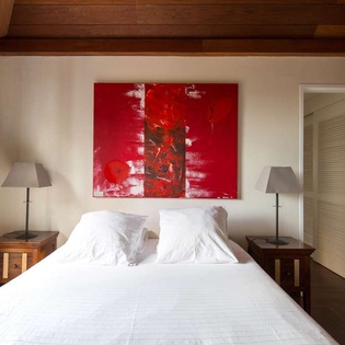Bedroom at WV PAS, Lurin, St. Barthelemy