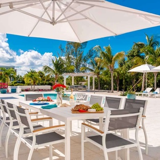 Patio at TC SGR, Leeward, Turks & Caicos