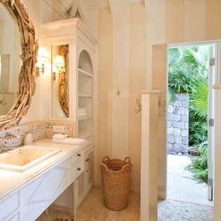 Bathroom at WV BTR, Pointe Milou, St. Barthelemy