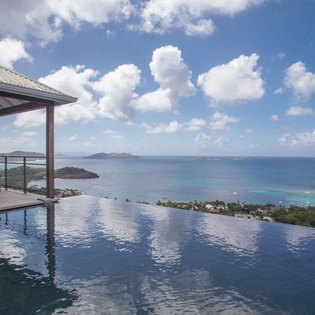 Villa Pool at WV GEA, Petite Saline, St. Barthelemy