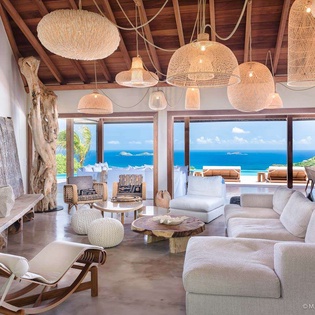 Living Room at WV IXF, St. Jean, St. Barthelemy