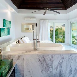 Bathroom at TC CAP, Sapodilla Bay, Turks & Caicos