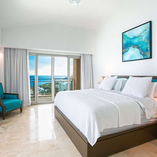 Bedroom at PIE COV, Beachfront/Cupecoy, St. Martin