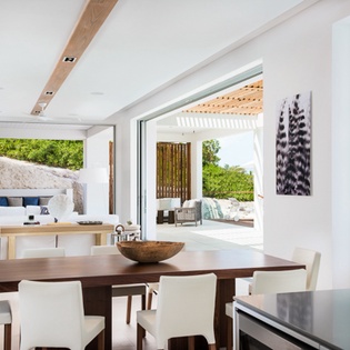 Dining Room at TC BEB4, Babalua Beach, Turks & Caicos