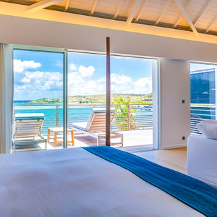 Bedroom at WV BLE, Grand Cul de Sac, St. Barthelemy