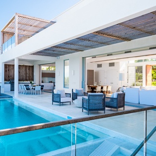 Terrace at TC BEB5, Babalua Beach, Turks & Caicos