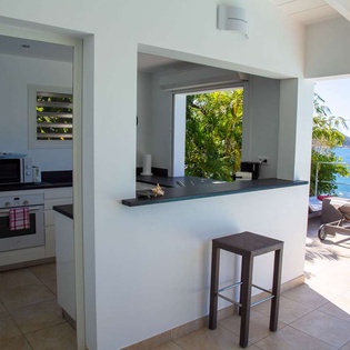 Kitchen at WV TOR, Lorient, St. Barthelemy