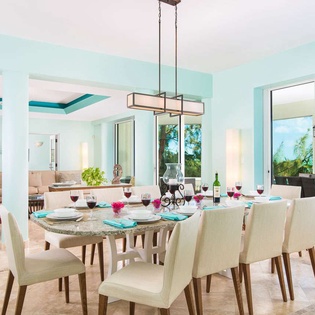 Dining Room at IE VAR, Long Bay Beach, Turks & Caicos
