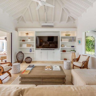 Living Room at SXM MER, Hillside/Baie Longue, St. Martin