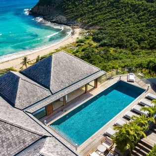 Aerial photo of WV FLY, Anse des Cayes, St. Barthelemy
