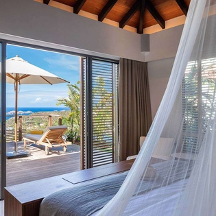 Bedroom at WV LER, Colombier, St. Barthelemy