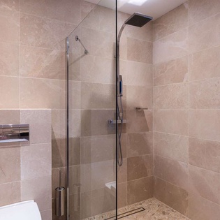 Bathroom at WV UPS, Pointe Milou, St. Barthelemy