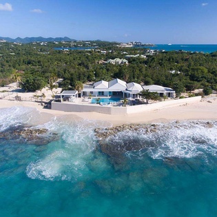 Aerial photo of PIE EDS, Beach Side/Plum Beach, St. Martin