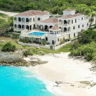 Aerial photo of AXA CAS, Little Bay, Anguilla