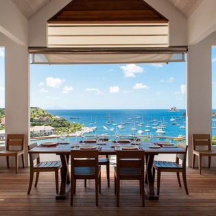 Dining Room at WV LAM, Gustavia, St. Barthelemy
