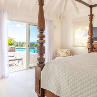 Bedroom at WV AIR, St. Jean, St. Barthelemy
