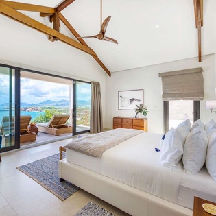 Bedroom at PIE AMA, Hillside/Baie Rouge, St. Martin