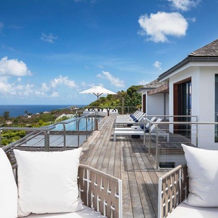 Deck at WV CAA, Pointe Milou, St. Barthelemy