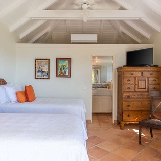 Bedroom at WV MGO, Colombier, St. Barthelemy
