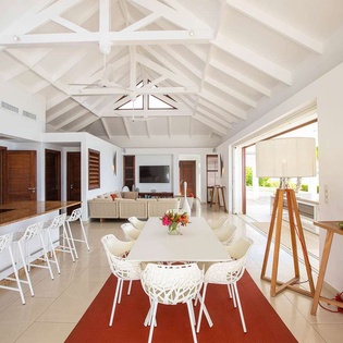 Dining Room at PIE TNS, Beach Side/Baie Longue, St. Martin