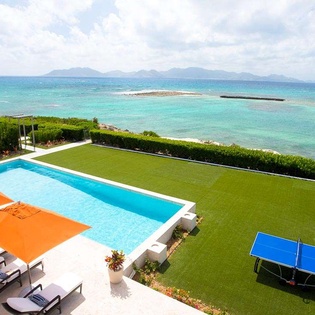 Patio at AXA CHM, Blowing Point, Anguilla