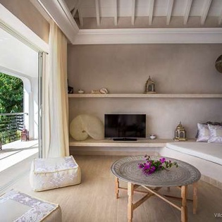 Sitting Room at WV SHE, Corossol, St. Barthelemy