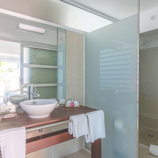 Bathroom at WV BEL, Vitet, St. Barthelemy