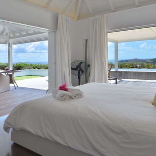 Bedroom at WV APN, Mont Jean, St. Barthelemy