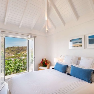 Bedroom at WV RIG, St. Jean, St. Barthelemy