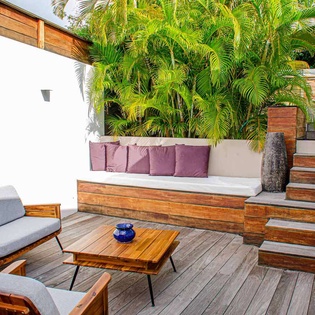 Deck at WV VLC, Lurin, St. Barthelemy