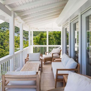 Terrace at WV ART, Flamands, St. Barthelemy