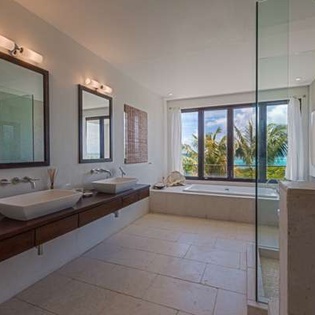 Bathroom at AXA KAM3, Little Harbour, Anguilla