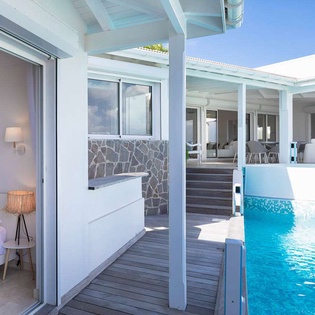 Terrace at WV MLA, Marigot, St. Barthelemy