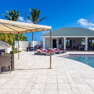Patio at WV ZEN, Pointe Milou, St. Barthelemy