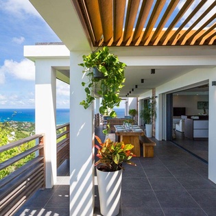 Terrace at WV CLM, Vitet, St. Barthelemy