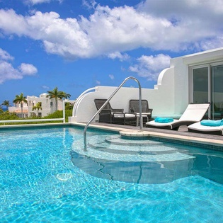 Villa Pool at PIE BDV, Beachfront/Cupecoy, St. Martin