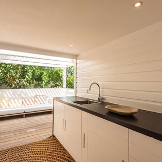 Bathroom at WV MNT, Pointe Milou, St. Barthelemy