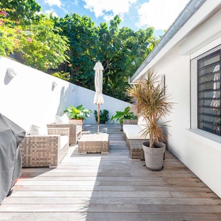 Deck at WV TCK, Flamands Beach, St. Barthelemy