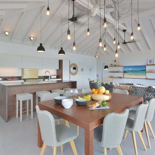 Dining Room at WV ABR, Anse des Cayes, St. Barthelemy