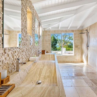 Bathroom at PIE LAP, Hillside/Terres Basses, St. Martin