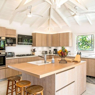 Kitchen at PIE LIB, Beach Side/Baie Rouge, St. Martin