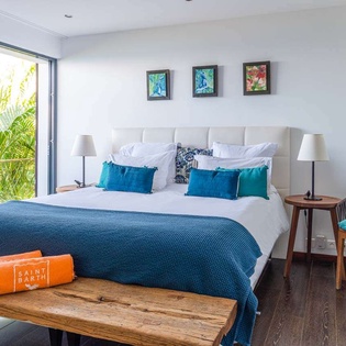 Bedroom at WV UPS, Pointe Milou, St. Barthelemy