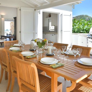 Dining Room at WV KRL, St. Jean, St. Barthelemy